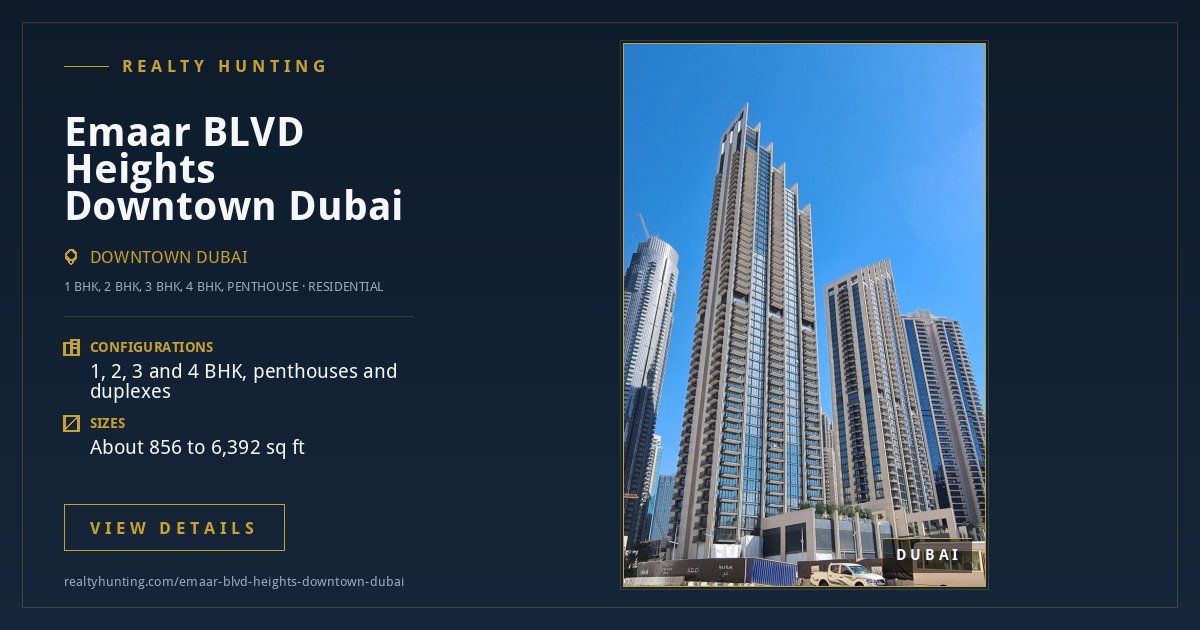 Emaar BLVD Heights Downtown Dubai — photo 3