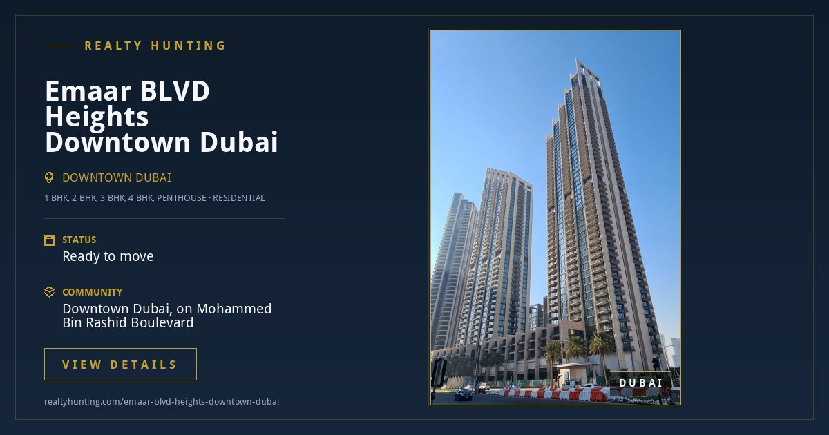 Emaar BLVD Heights Downtown Dubai — photo 4