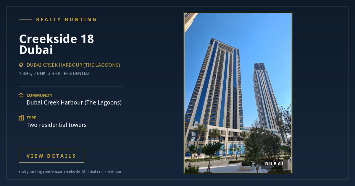 Emaar Creekside 18 Dubai Creek Harbour — photo 4