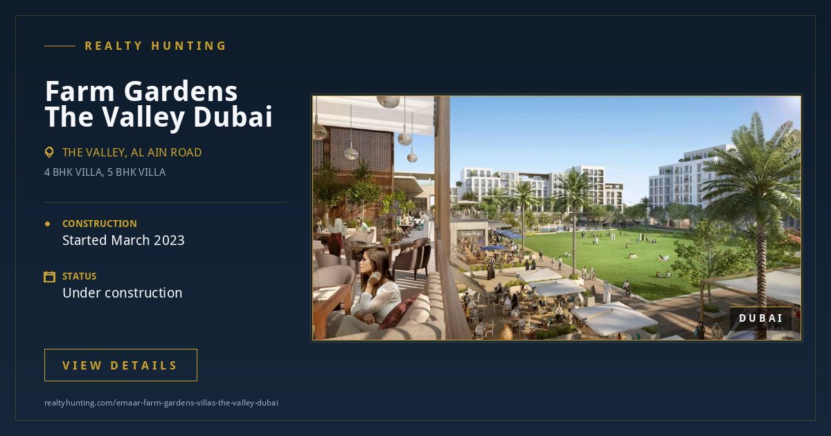 Emaar Farm Gardens Villas The Valley Dubai — photo 2