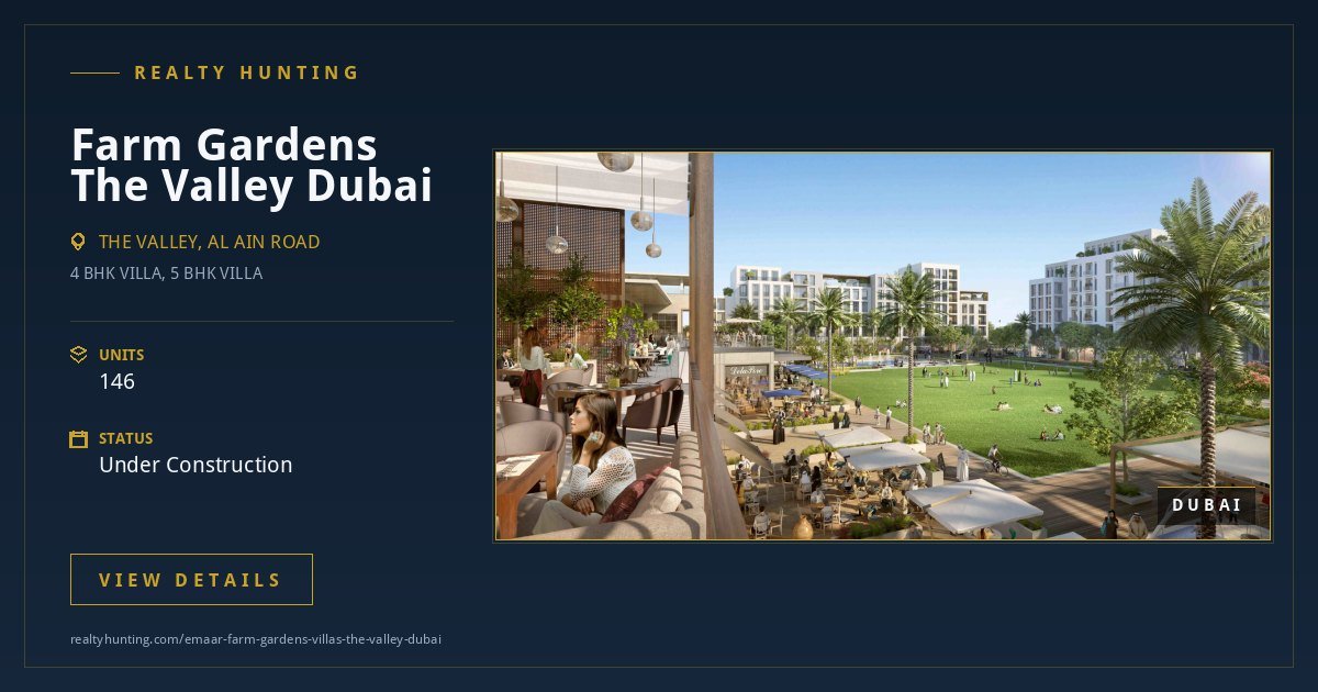 Emaar Farm Gardens Villas The Valley Dubai — photo 3