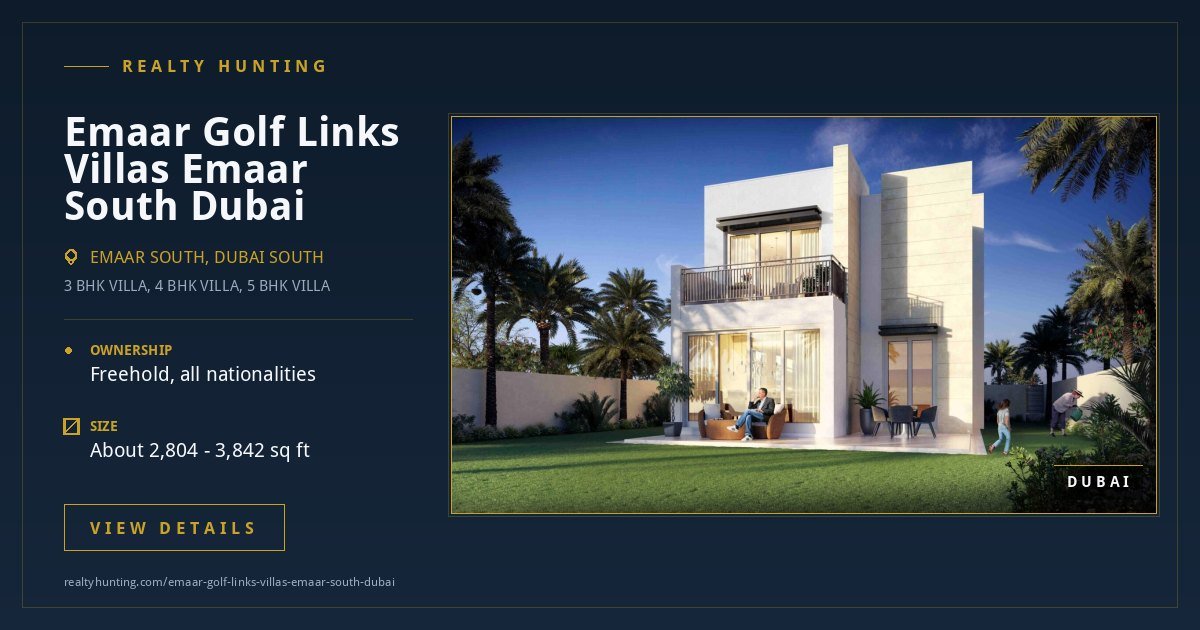 Emaar Golf Links Villas Emaar South Dubai — photo 3