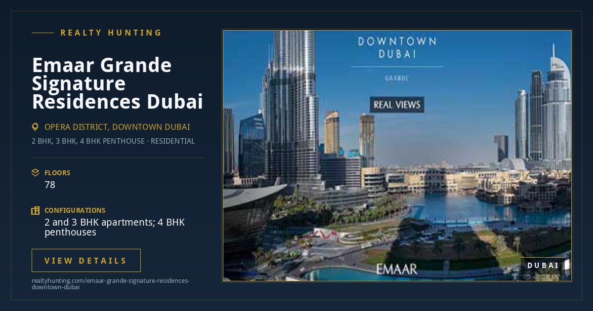 Emaar Grande Signature Residences Downtown Dubai — photo 4