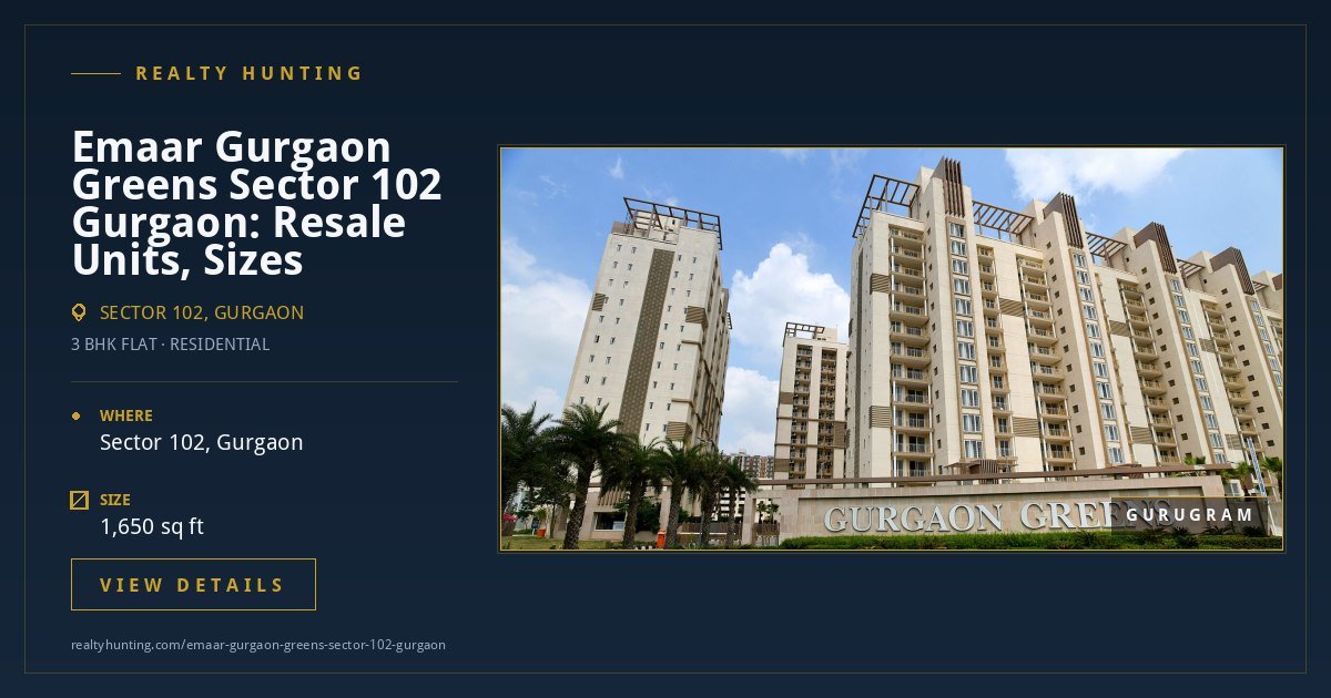 Emaar Gurgaon Greens Sector 102 Gurgaon — photo 3