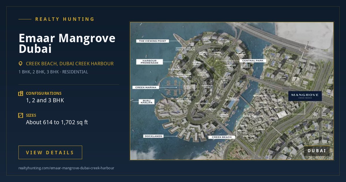 Emaar Mangrove Dubai Creek Harbour
