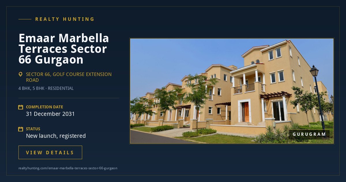 Emaar Marbella Villas New Launch Gurgaon (Marbella Terraces, Sector 66) — photo 3