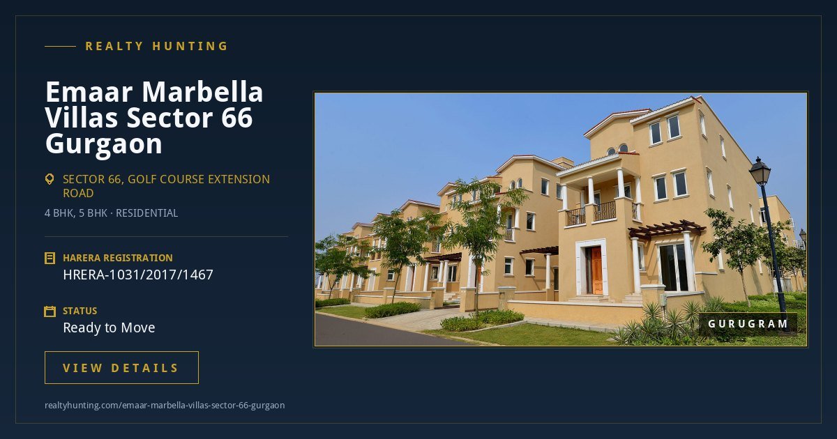 Emaar Marbella Villas Sector 66 Gurgaon — photo 2