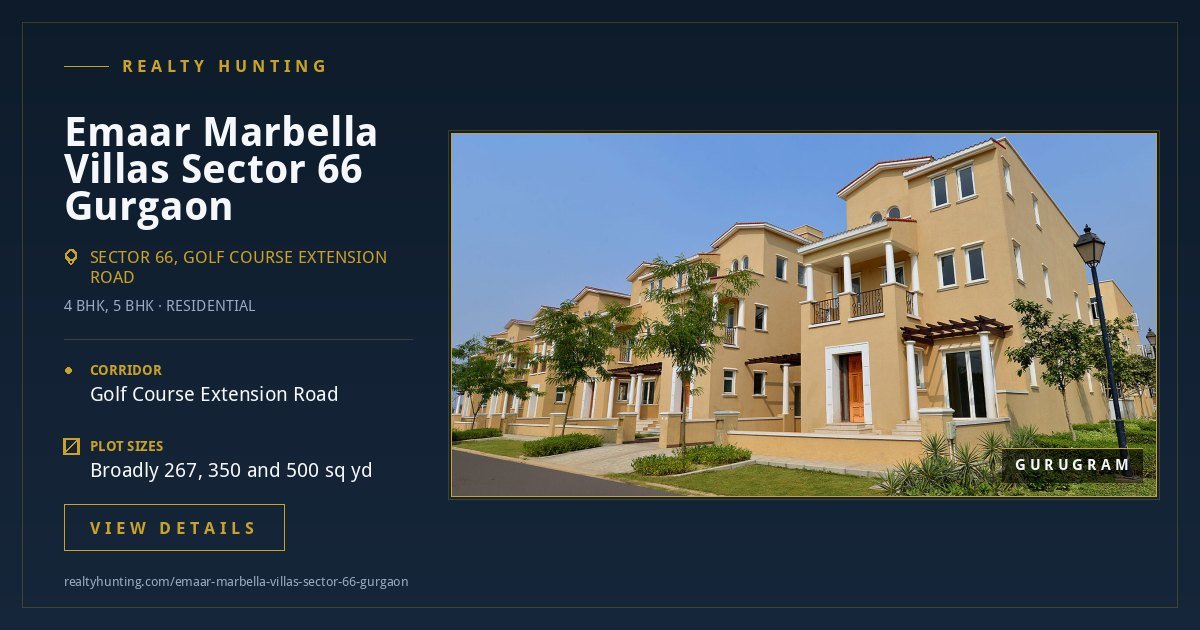 Emaar Marbella Villas Sector 66 Gurgaon — photo 3