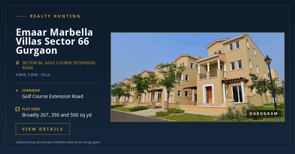 Emaar Marbella Villas Sector 66 Gurgaon — photo 4