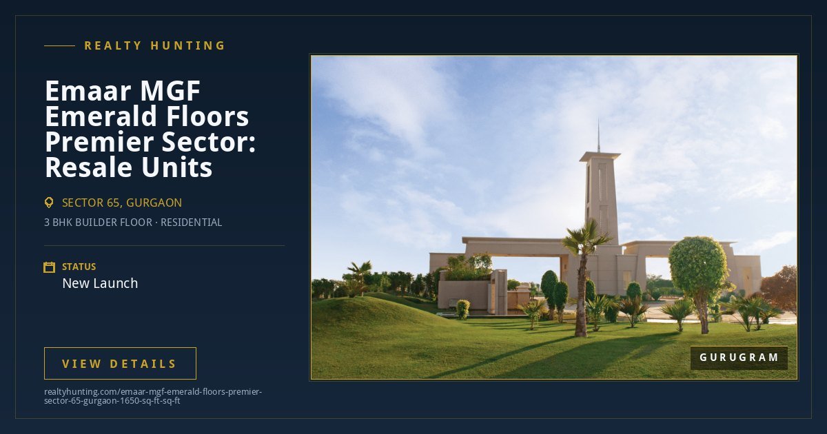 Emaar MGF Emerald Floors Premier Sector 65 Gurgaon 1650 Sq Ft Sq Ft Sector 65 Gurgaon — photo 2