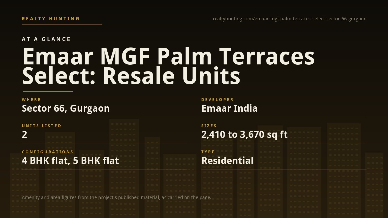 Emaar MGF Palm Terraces Select Sector 66 Gurgaon — photo 2