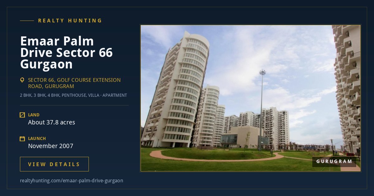 Emaar Palm Drive Sector 66 Gurgaon