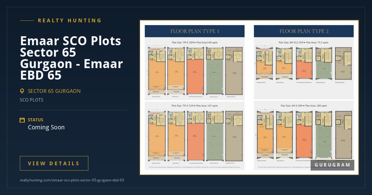 Emaar SCO Plots Sector 65 Gurgaon - Emaar EBD 65 — photo 4
