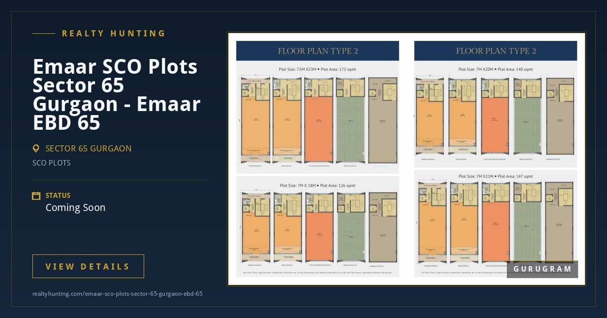 Emaar SCO Plots Sector 65 Gurgaon - Emaar EBD 65 — photo 3