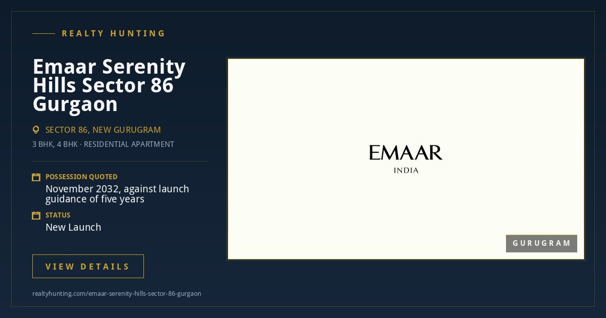 Emaar Serenity Hills Sector 86 Gurgaon — photo 3