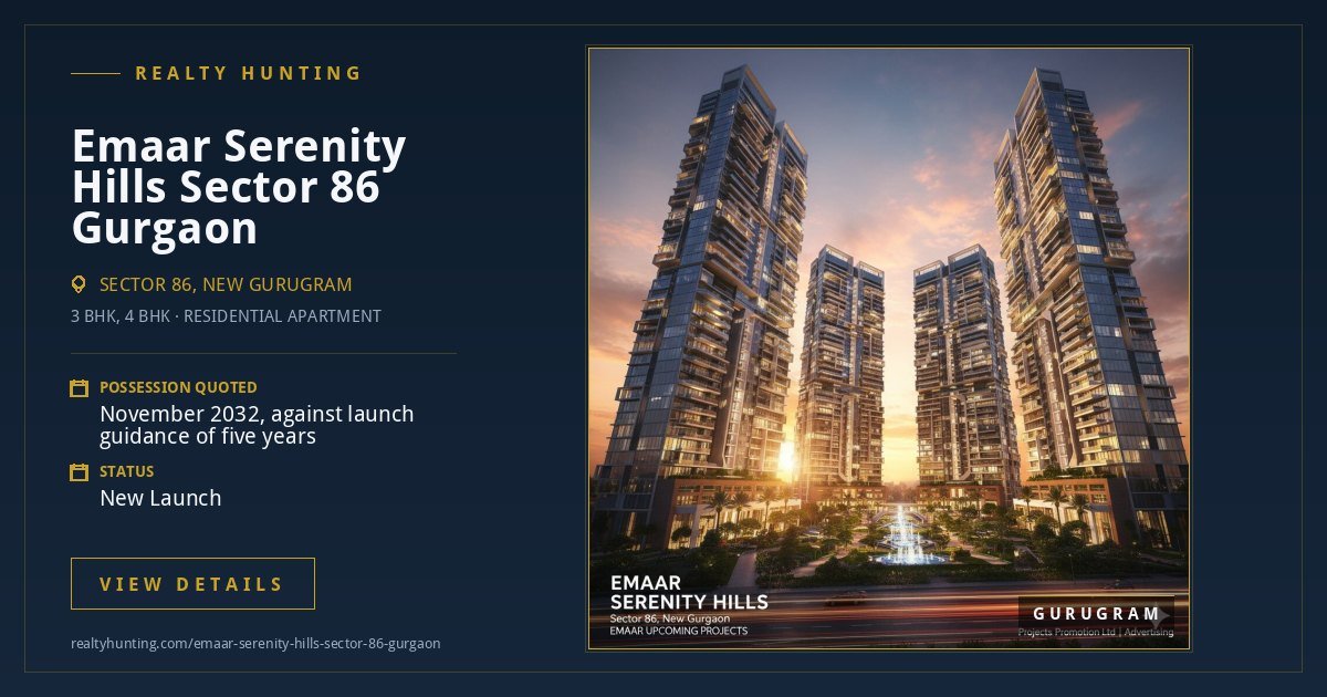 Emaar Serenity Hills Sector 86 Gurgaon — photo 1