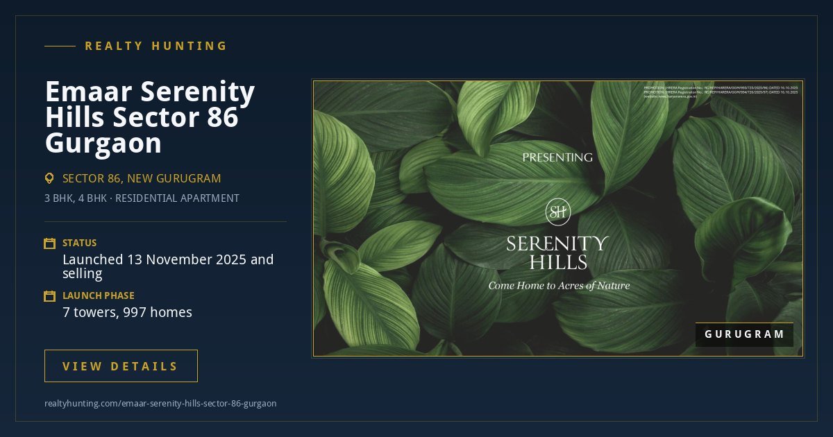 Emaar Serenity Hills Sector 86 Gurgaon — photo 4