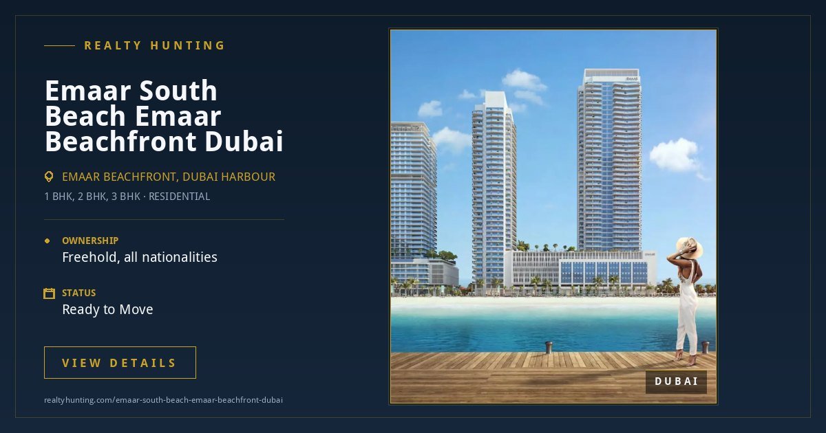 Emaar South Beach Emaar Beachfront Dubai — photo 3