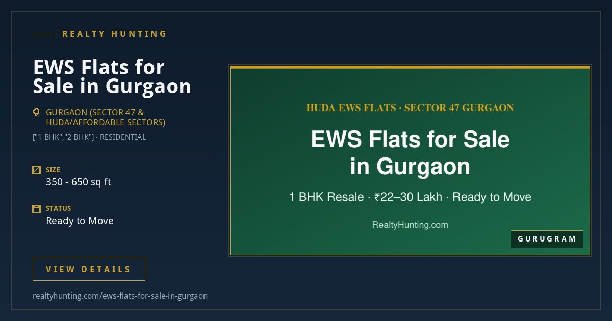 EWS Flats for Sale in Gurgaon — photo 1