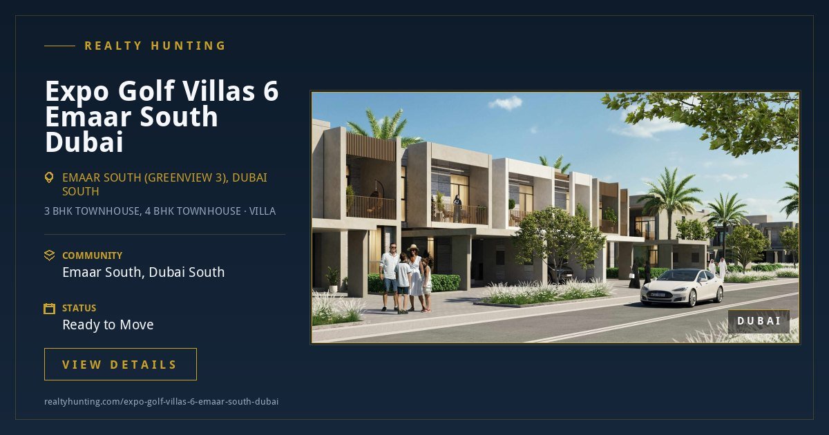 Expo Golf Villas 6 Emaar South Dubai — photo 4