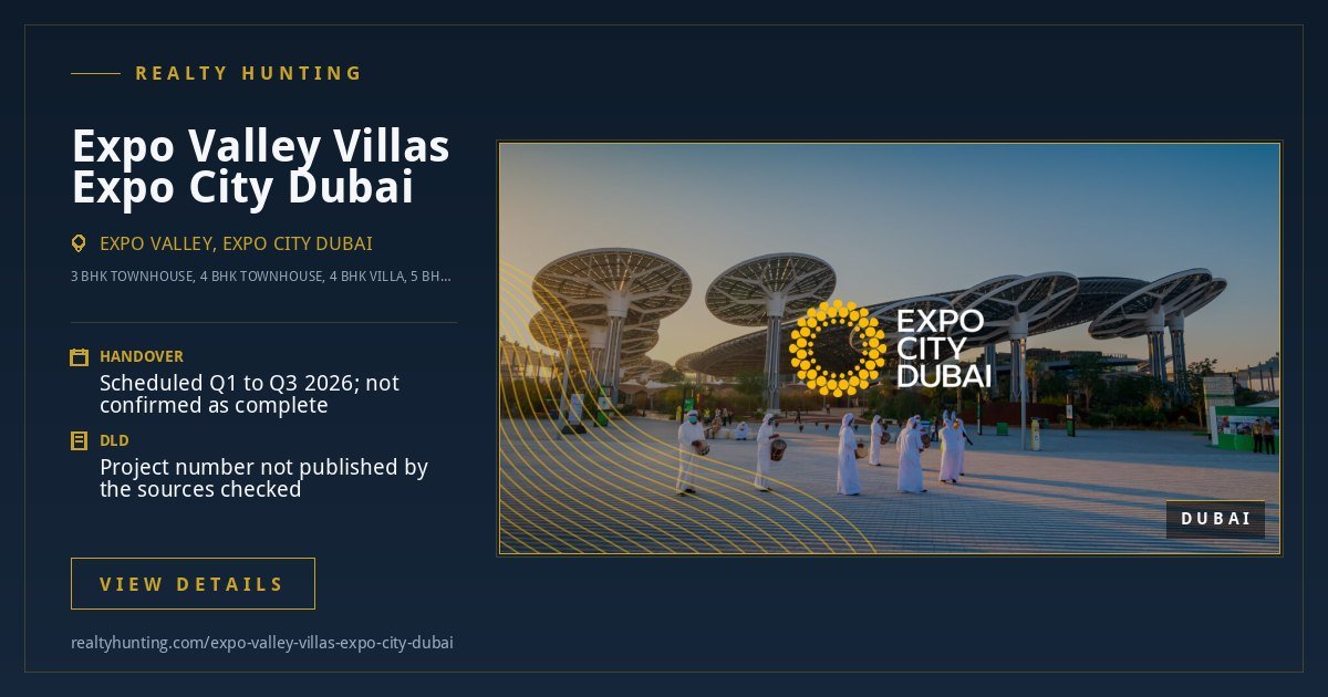 Expo Valley Villas Expo City Dubai