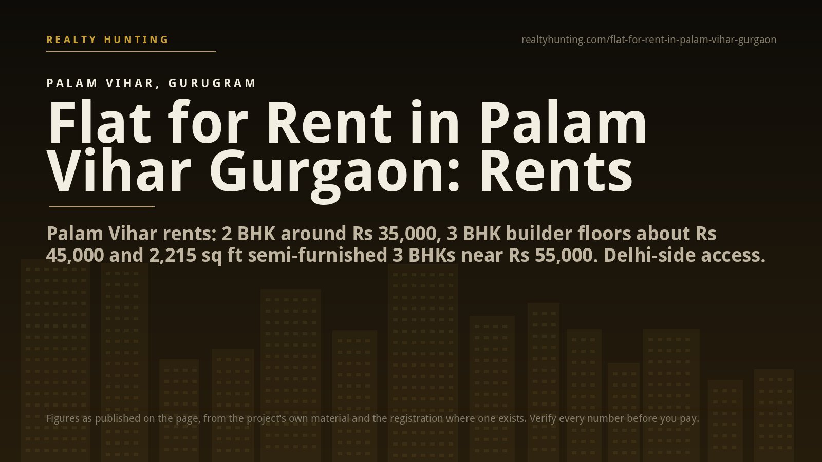 Flat for Rent in Palam Vihar Gurgaon: Rents and Guide