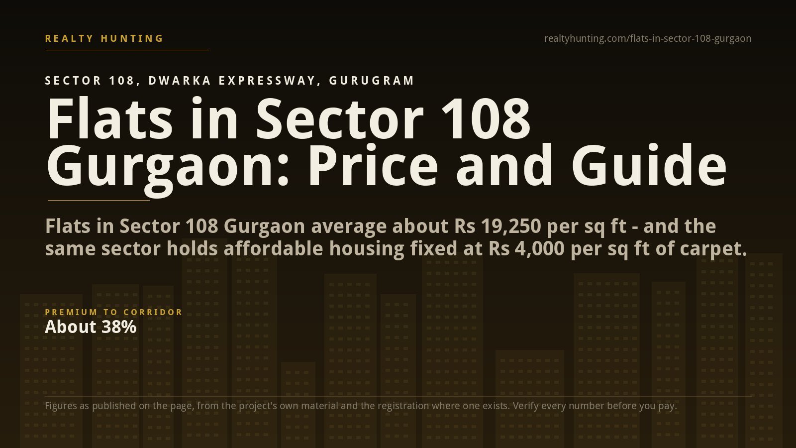 Flats in Sector 108 Gurgaon: Price and the Corridor's Top End