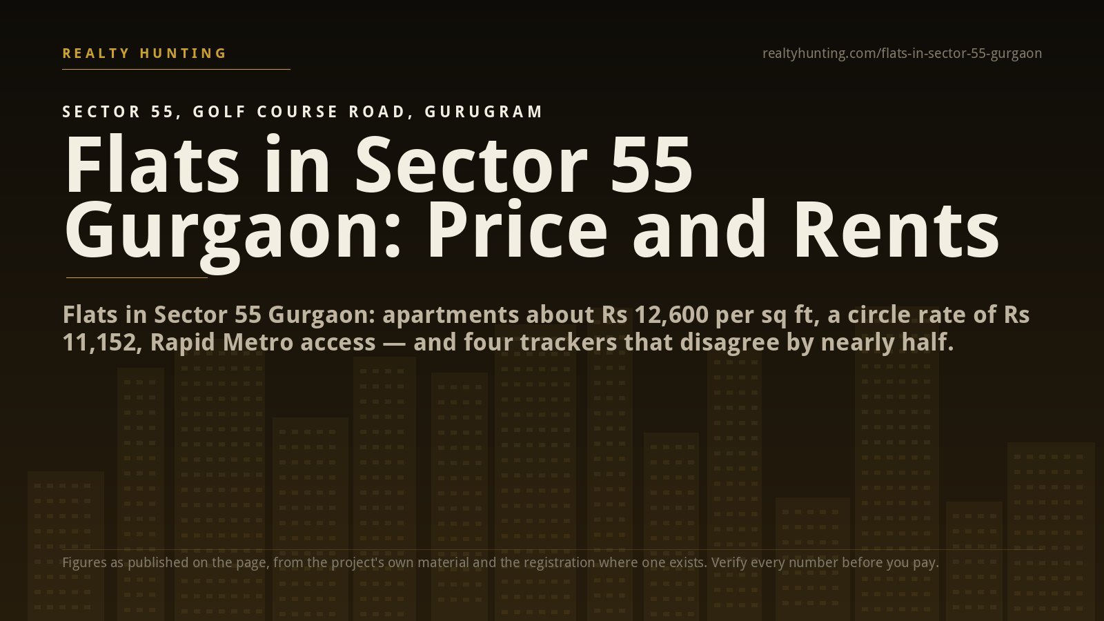 Flats in Sector 55 Gurgaon: Price, Metro and Rents