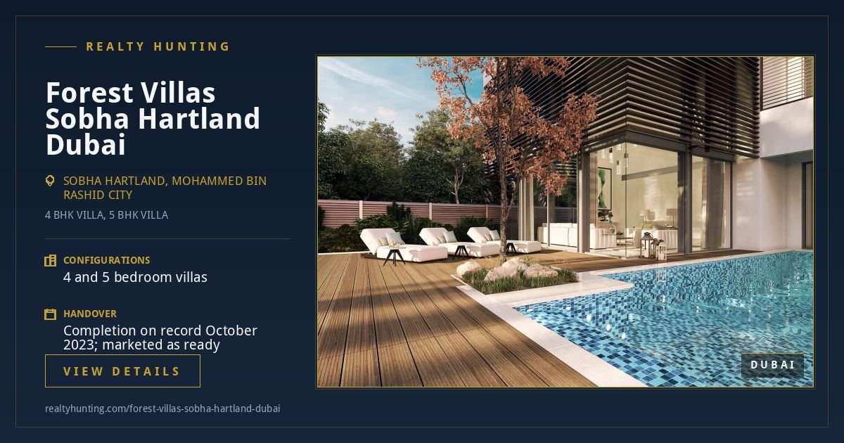 Forest Villas Sobha Hartland Dubai — photo 3