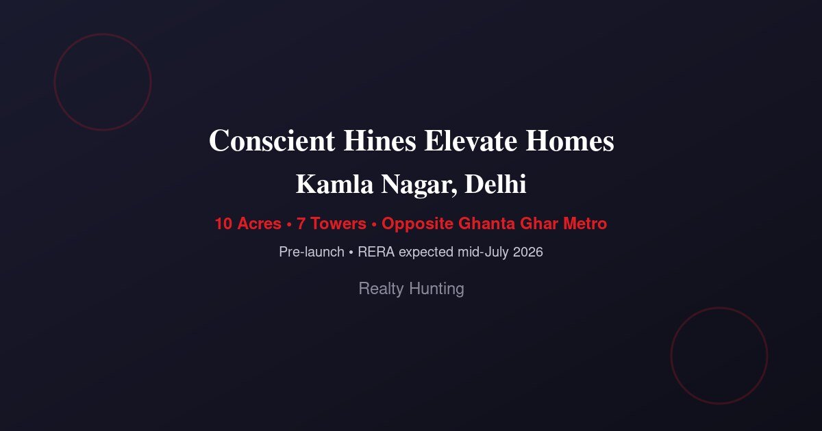 Conscient Hines Elevate Homes, Kamla Nagar Delhi — Residential in Kamla Nagar, North Delhi