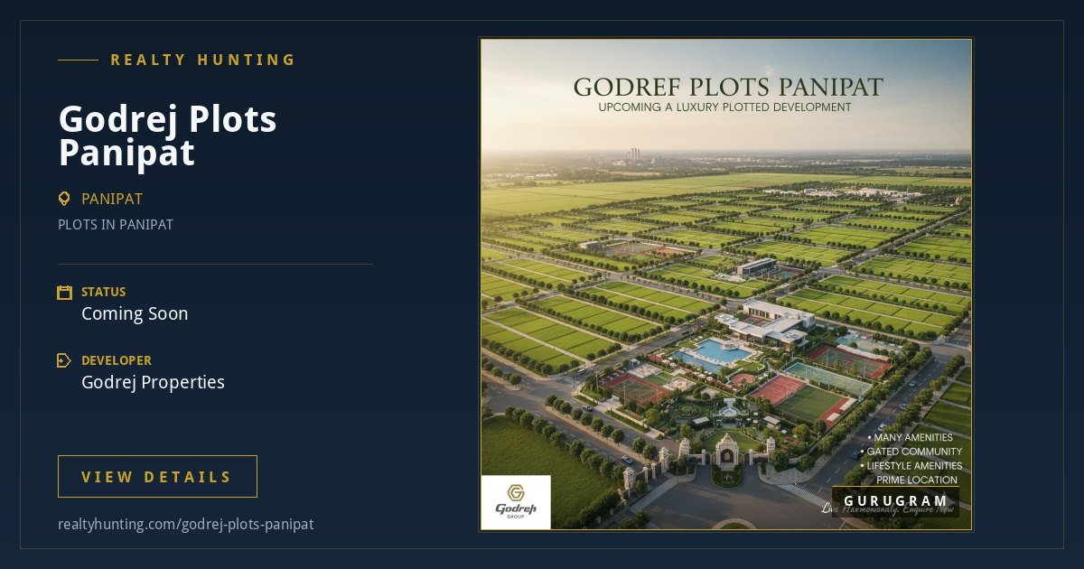 Godrej Plots Panipat | Godrej Evora Estate Plots Panipat — photo 1