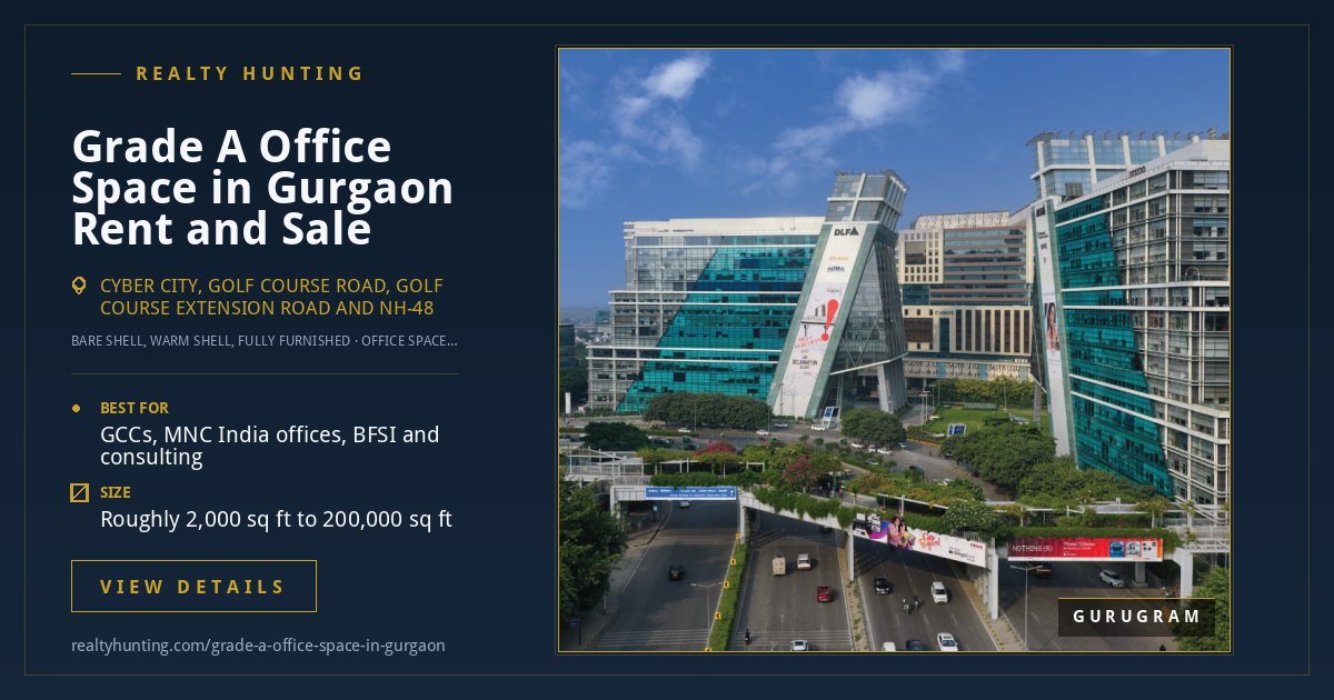 Grade A Office Space in Gurgaon for Rent and Sale — photo 3