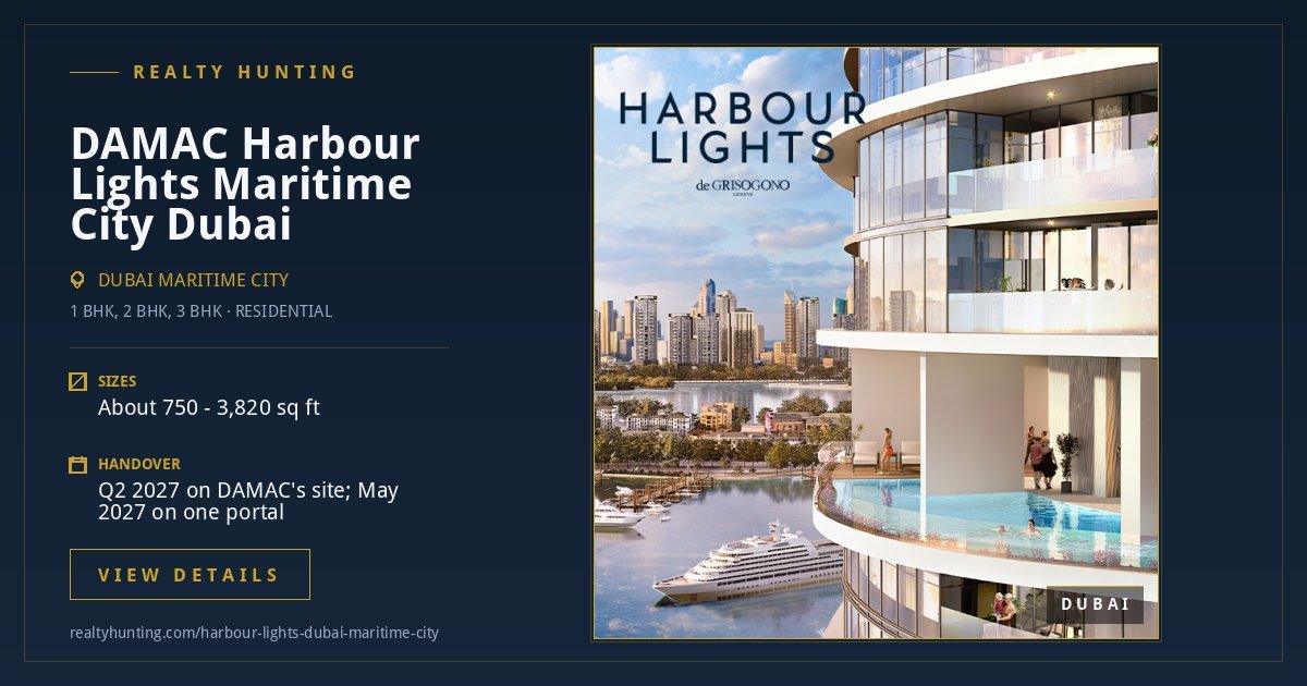 DAMAC Harbour Lights Dubai Maritime City Dubai