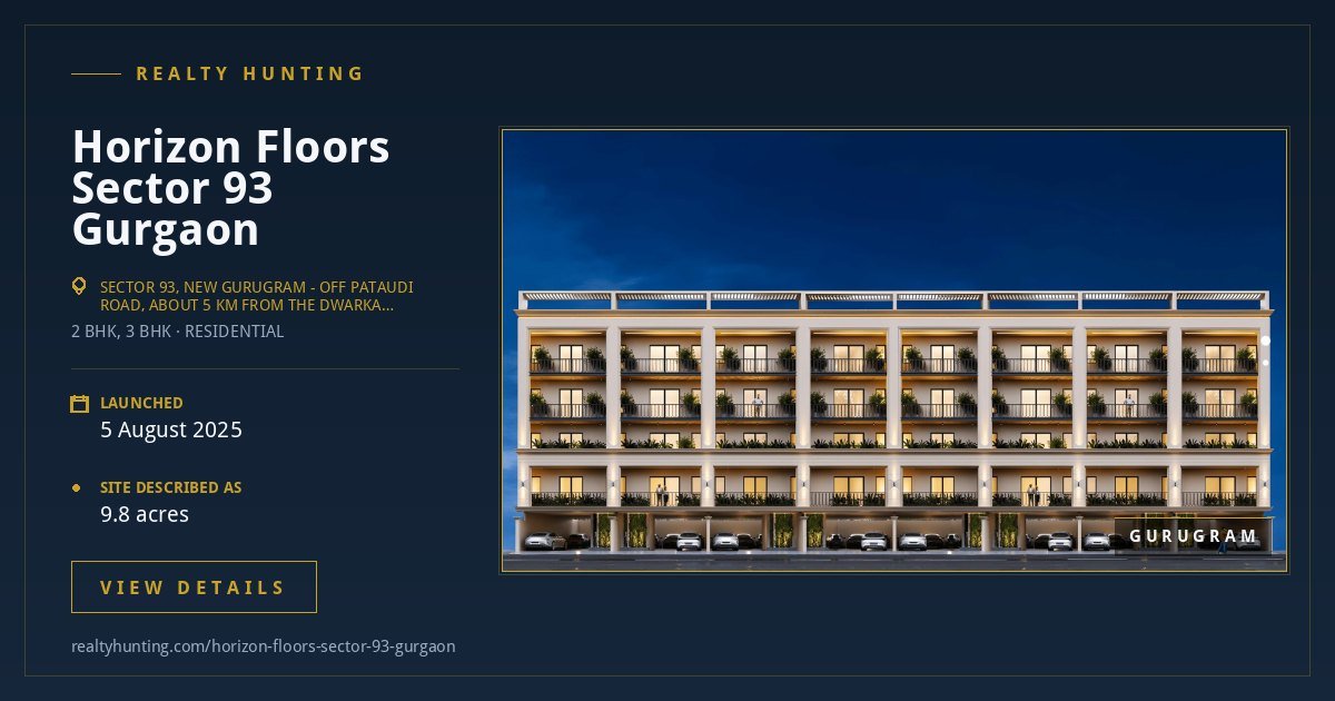 Horizon Floors Sector 93 Gurgaon