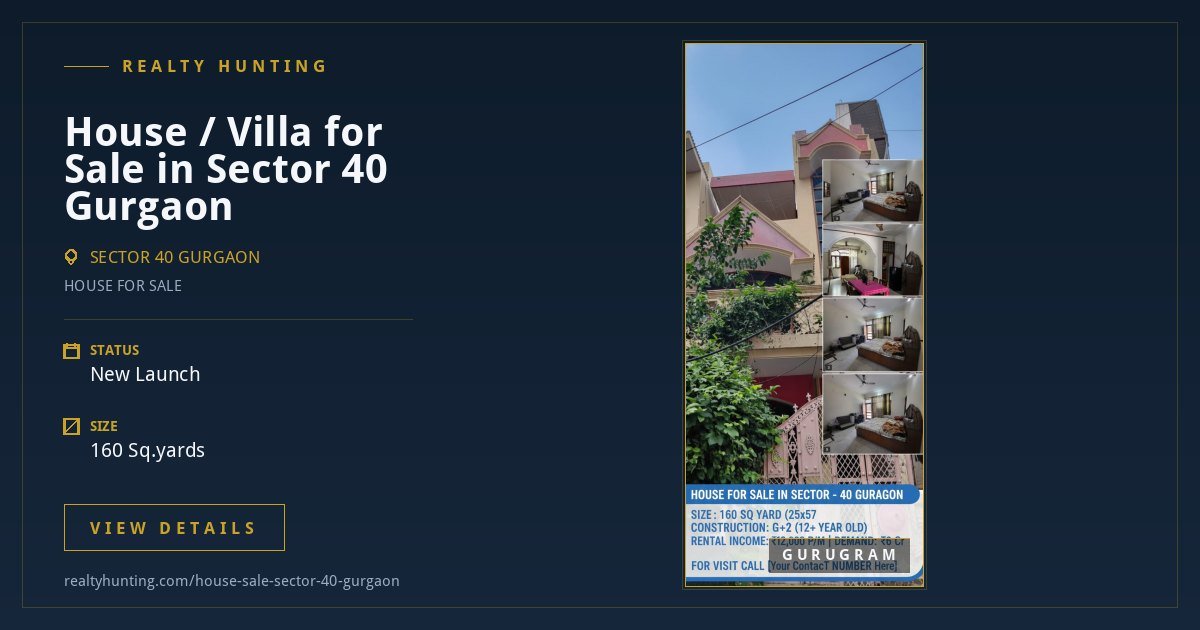 House / Villa for Sale in Sector 40 Gurgaon — photo 1
