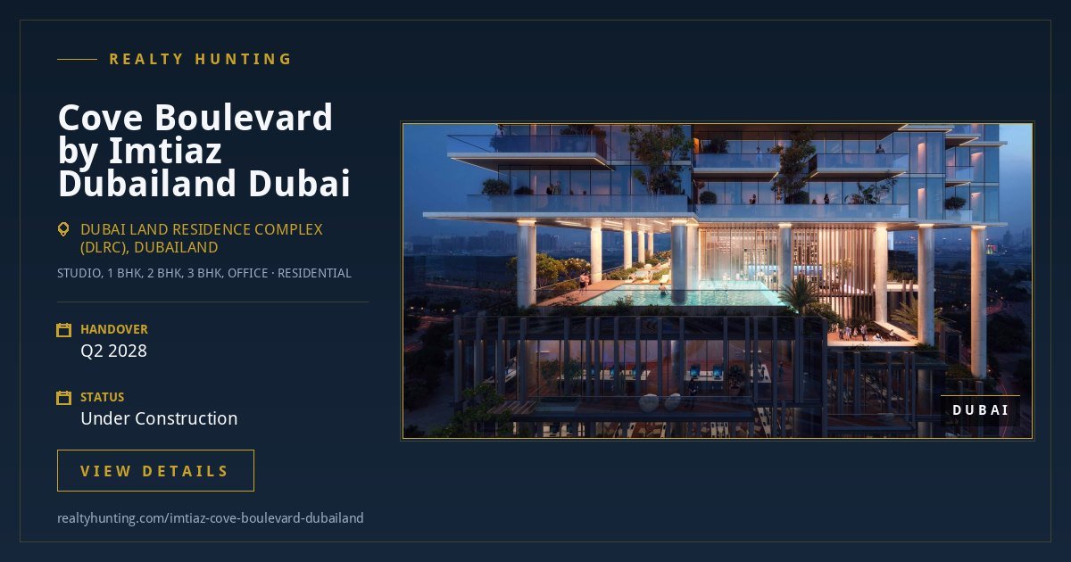 Cove Boulevard by Imtiaz Dubailand Dubai
