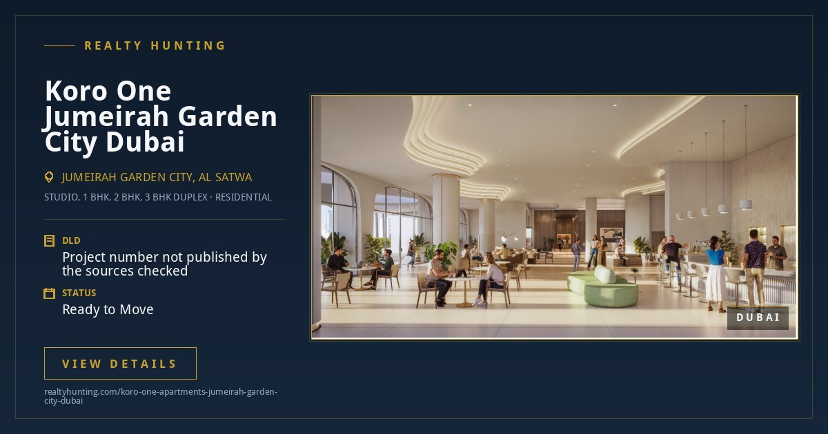 Koro One Jumeirah Garden City Dubai — photo 3