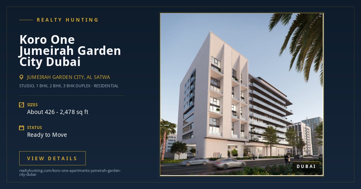 Koro One Jumeirah Garden City Dubai — photo 4
