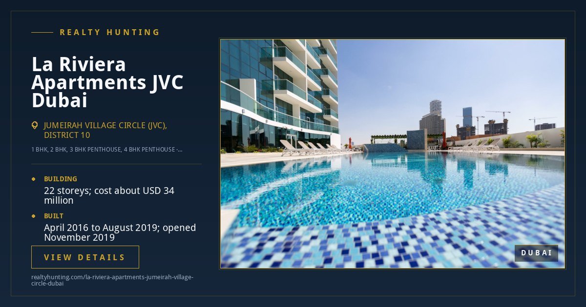 La Riviera Apartments Jumeirah Village Circle Dubai — photo 3