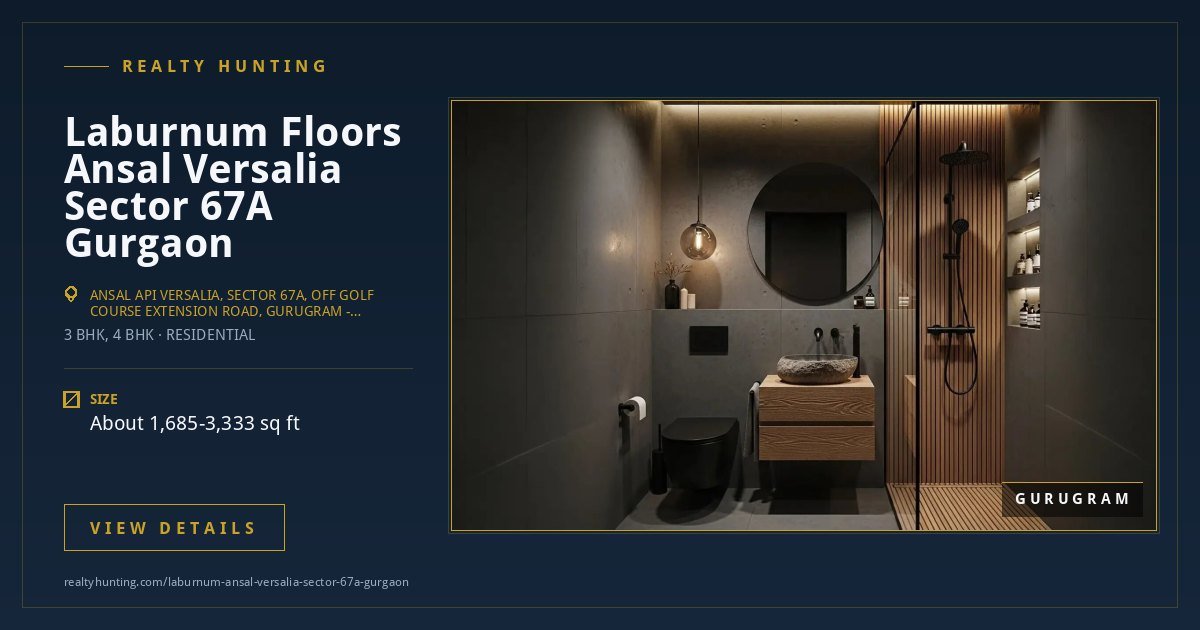 Laburnum Floors at Ansal Versalia Sector 67A Gurgaon — photo 3