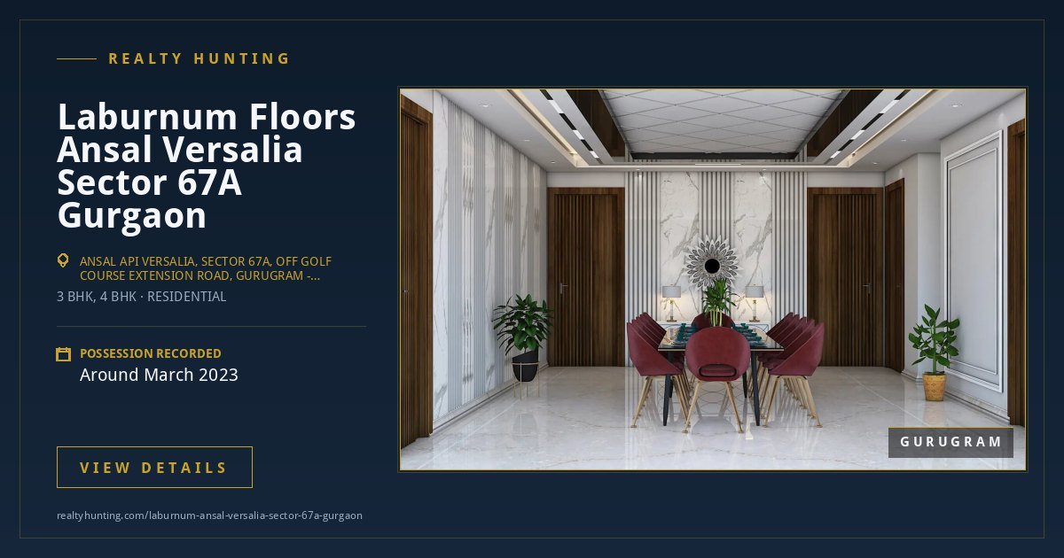 Laburnum Floors at Ansal Versalia Sector 67A Gurgaon — photo 4