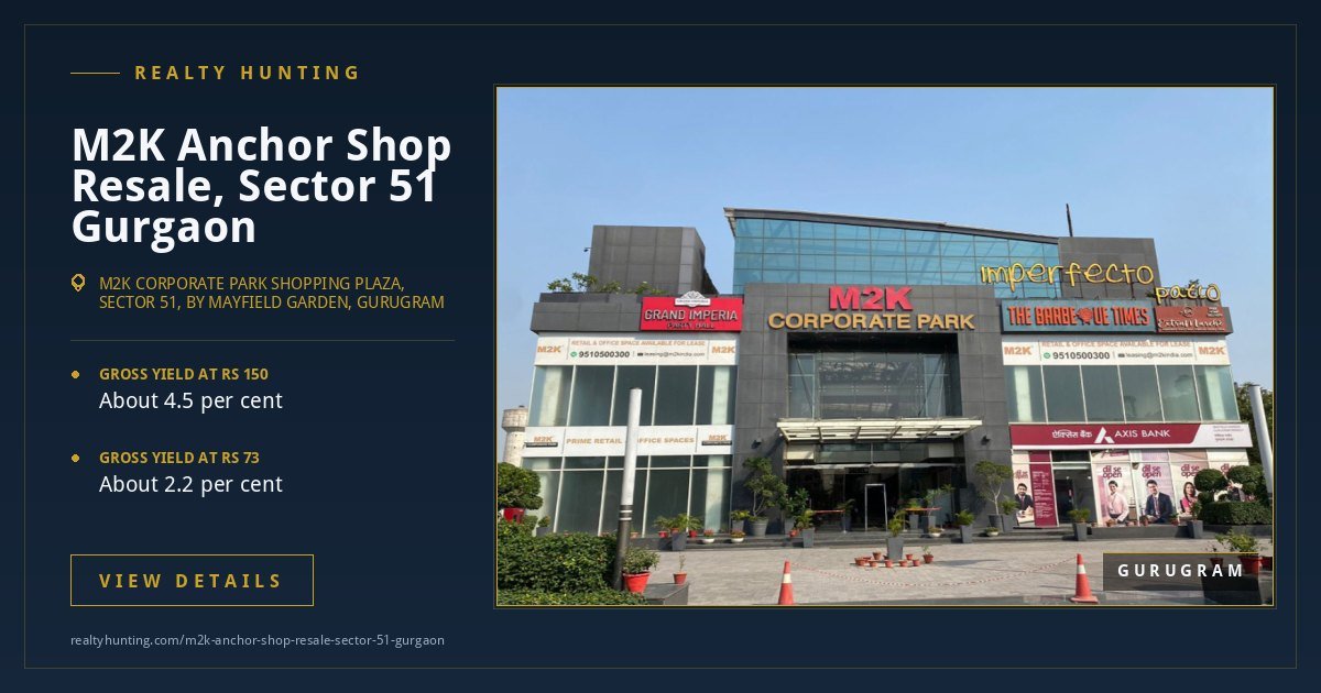 M2K Anchor Shop Resale, Sector 51 Gurgaon — photo 1