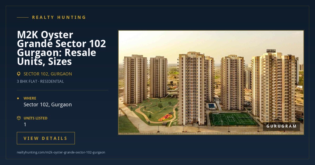 M2K Oyster Grande Sector 102 Gurgaon