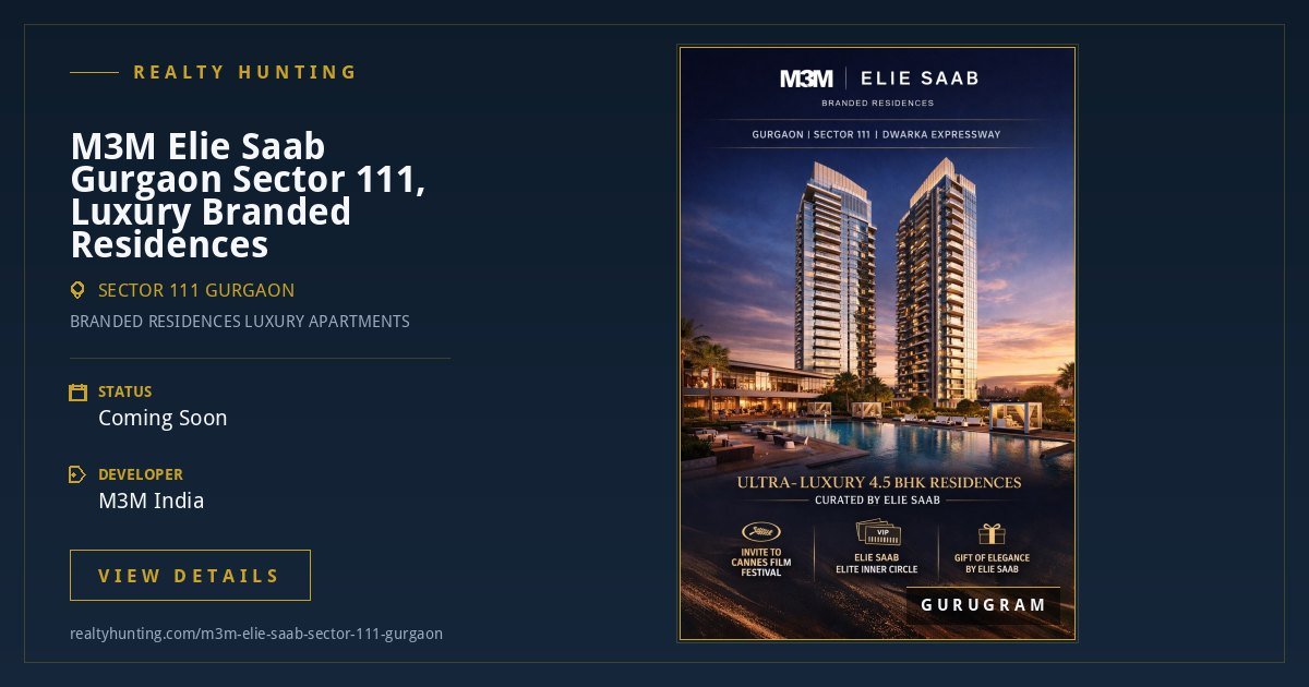 M3M Elie Saab Gurgaon Sector 111, Luxury Branded Residences — photo 1