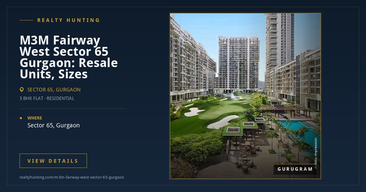 M3M Fairway West Sector 65 Gurgaon