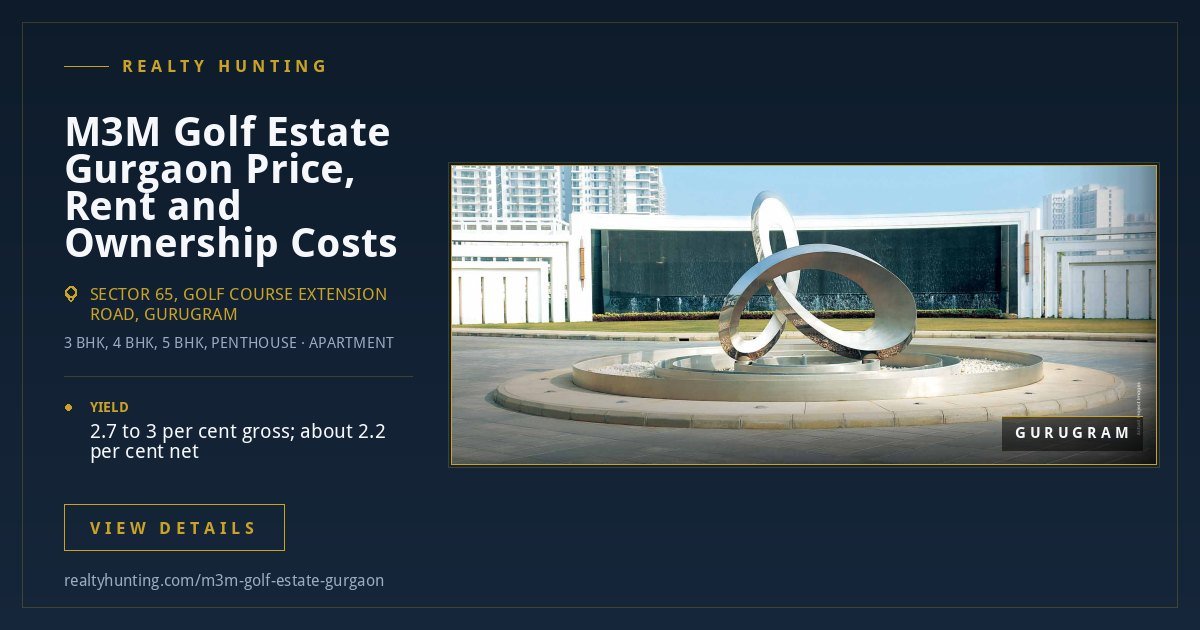 M3M Golf Estate Gurgaon