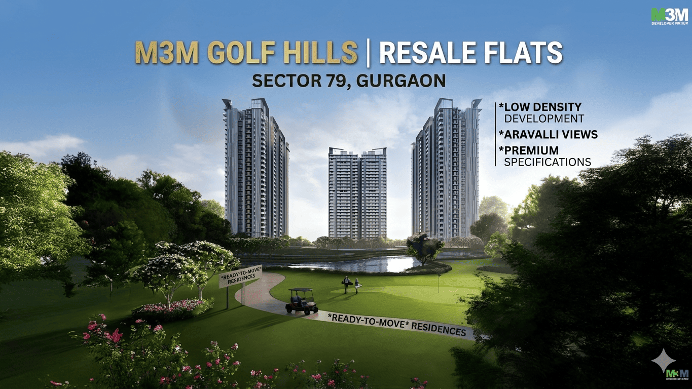 M3M Golf Hills Resale Flats Sector 79 Gurgaon