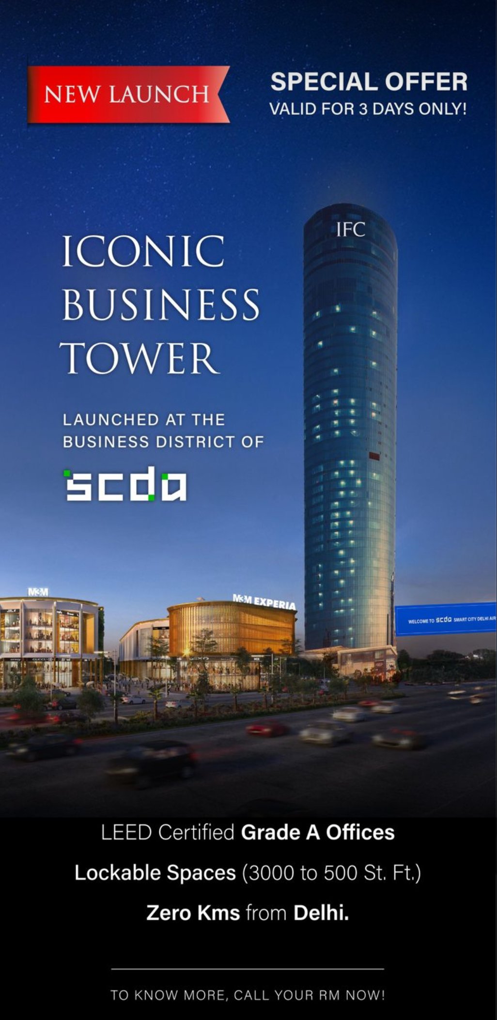 M3M Office Space Sector 113 Dwarka expressway Gurgaon