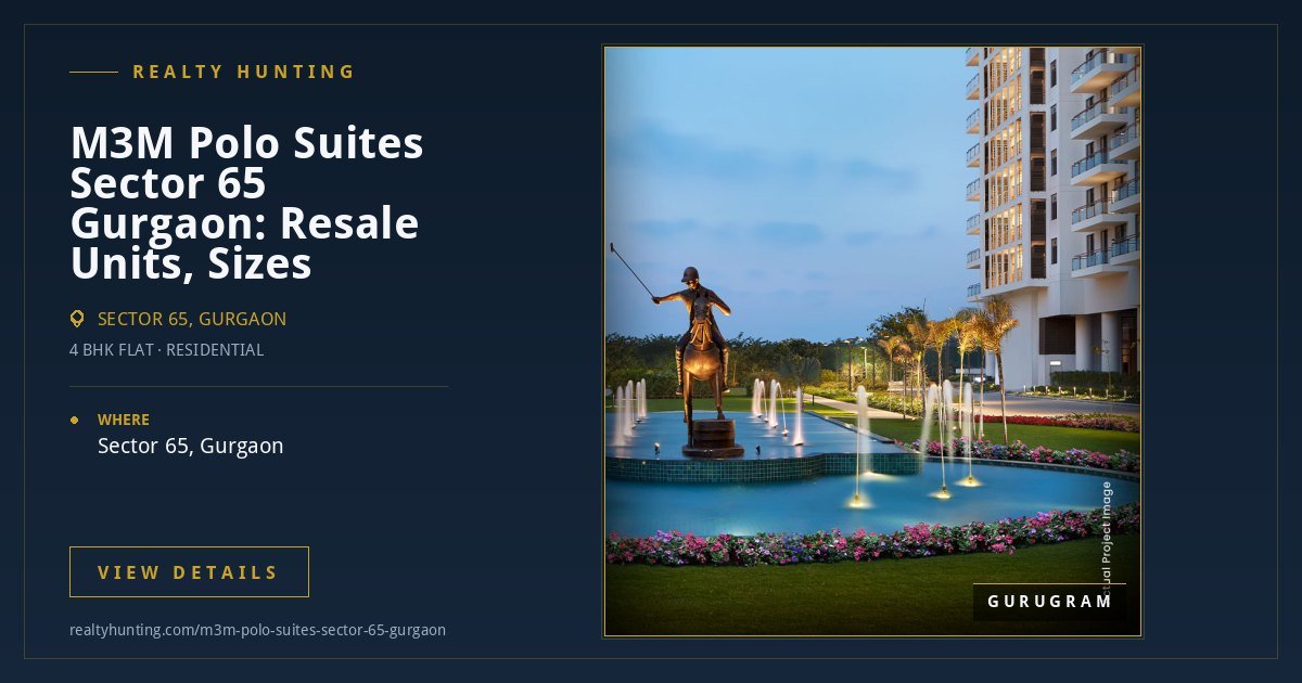 M3M Polo Suites Sector 65 Gurgaon