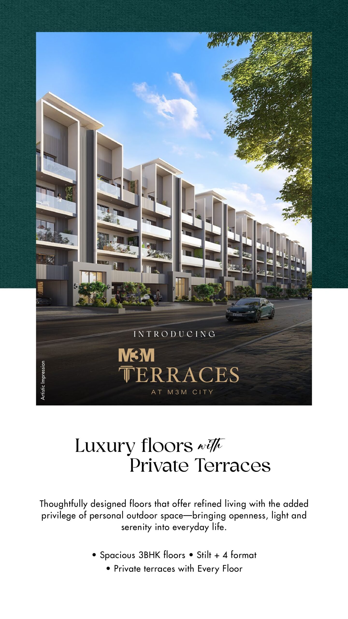 M3M Terraces Panipat – Luxury Floors with Private Terraces in M3M City